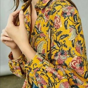 Anthropologie Pilcro & the Letterpress Blouse NWT